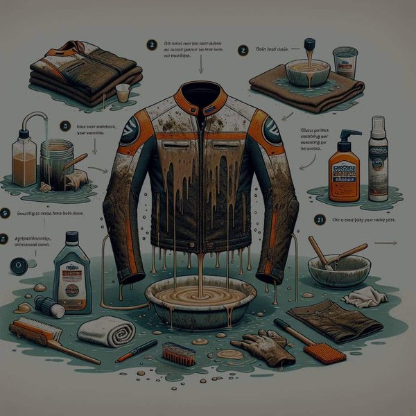 Quelle est la meilleure méthode pour laver une veste de moto en textile après une randonnée boueuse ?