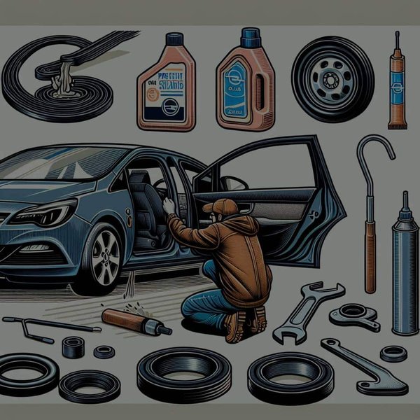 Comment entretenir les joints de porte pour prévenir les grincements dans une Opel Astra ?