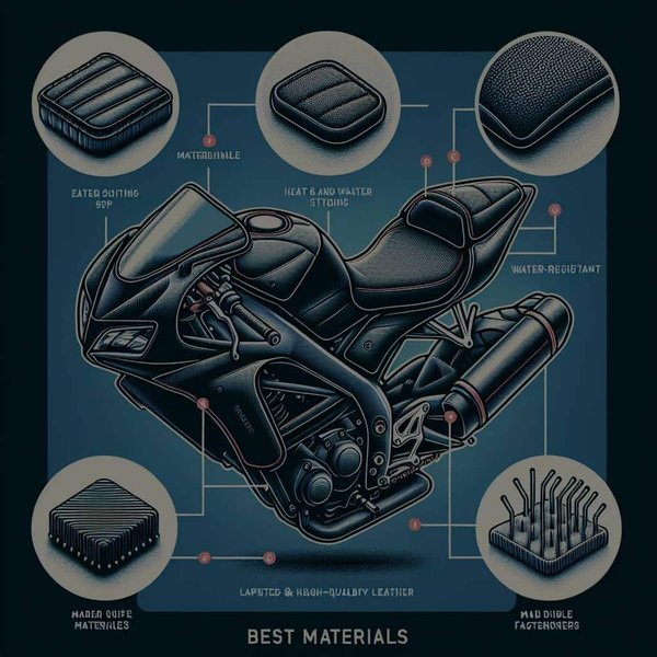 Quels sont les meilleurs matériaux pour une selle de moto confortable et résistante pour une Aprilia Dorsoduro ?