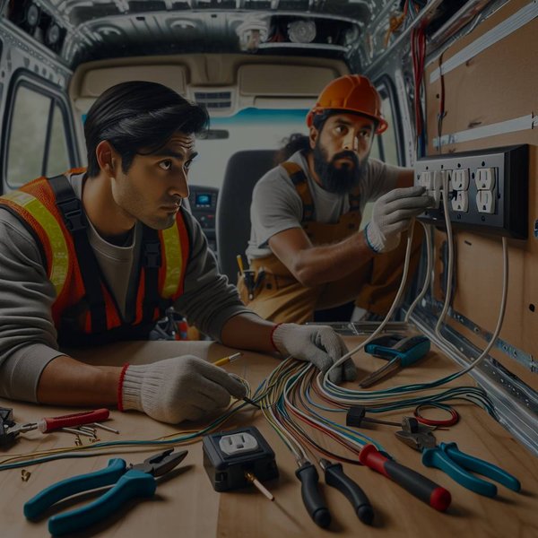 Comment installer une prise électrique supplémentaire dans un van aménagé pour travailleurs nomades ?