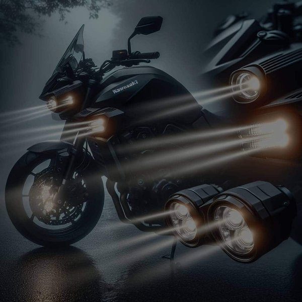 Comment optimiser l'éclairage de sa Kawasaki Vulcan S pour une meilleure visibilité dans le brouillard ?